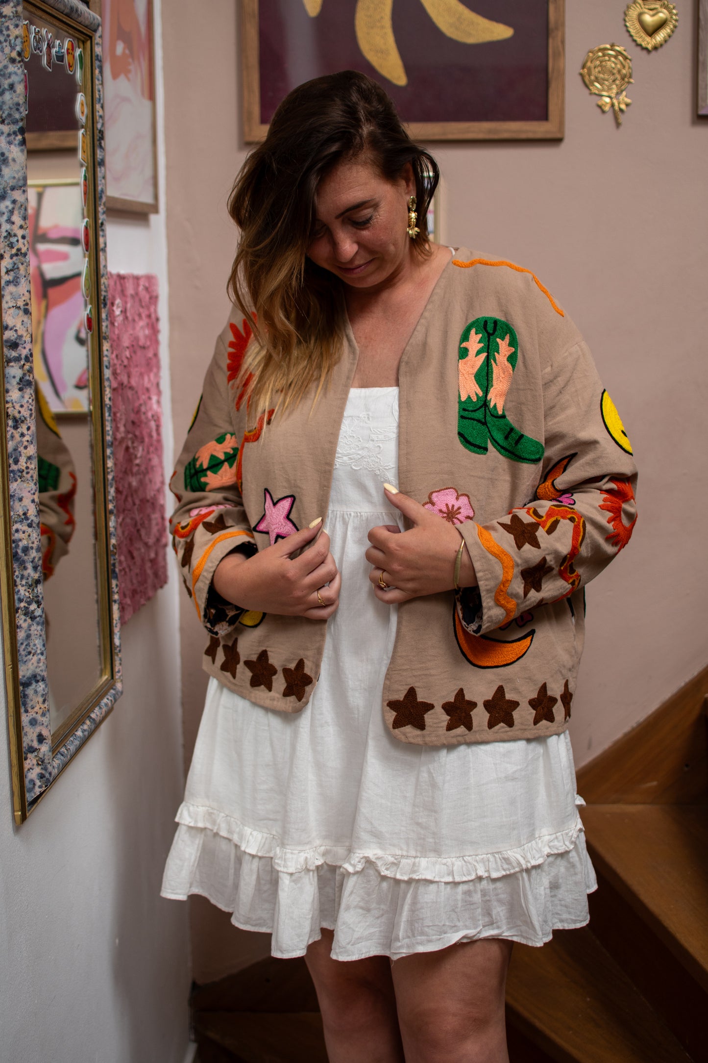 Cotton embroidery jacket Ella jacket