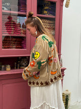 Velvet embroidery jacket Ella jacket