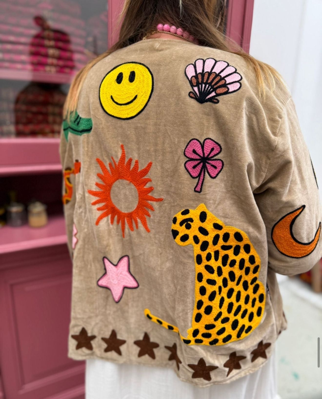 Velvet embroidery jacket Ella jacket