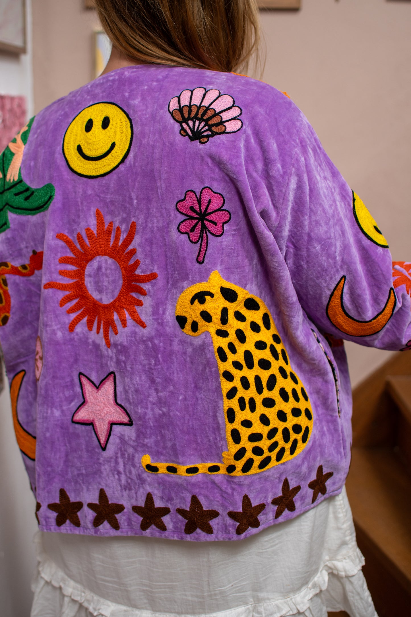 Velvet embroidery Ella jacket