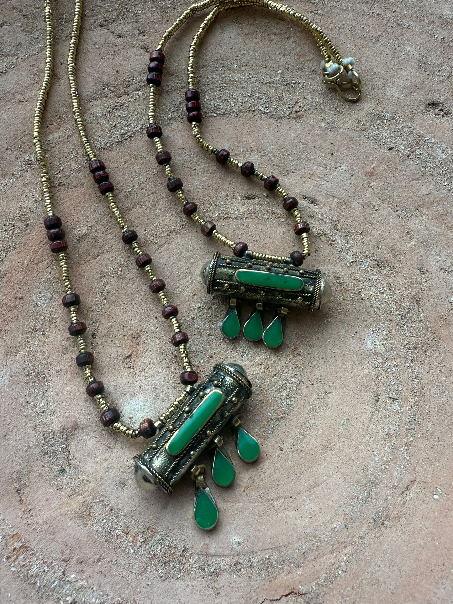 Vintage ketting prayer box India