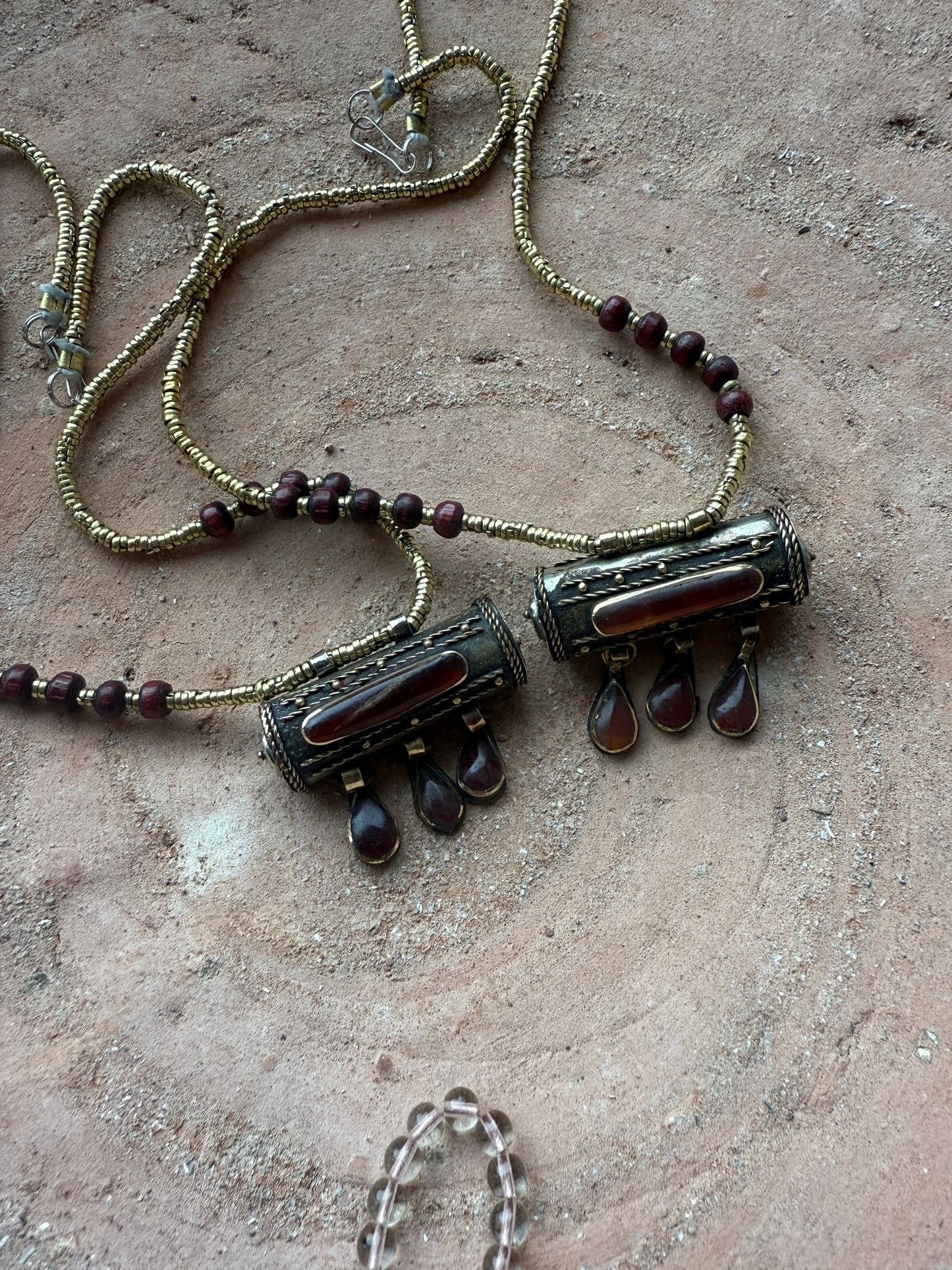 Vintage ketting prayer box India