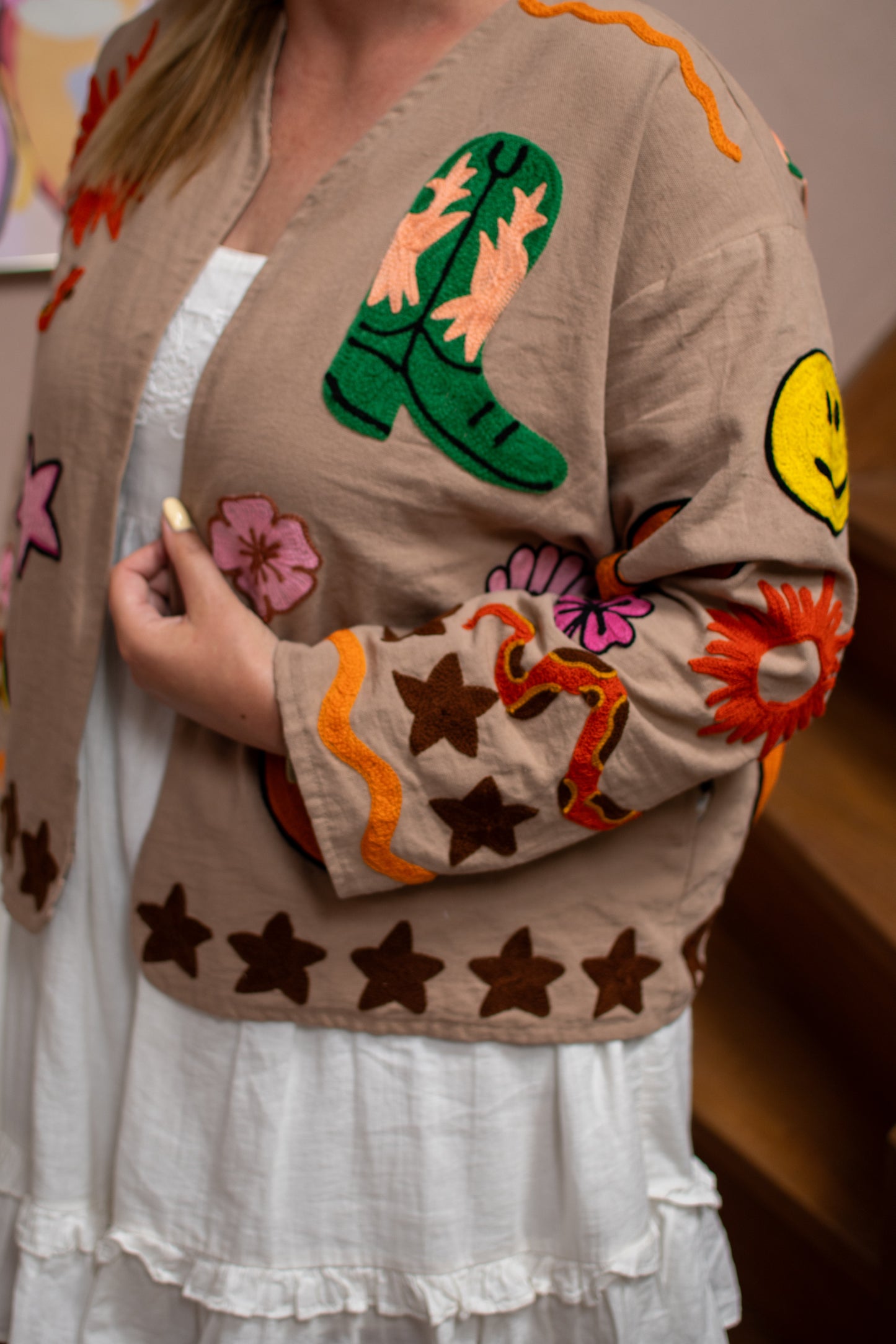 Cotton embroidery jacket Ella jacket