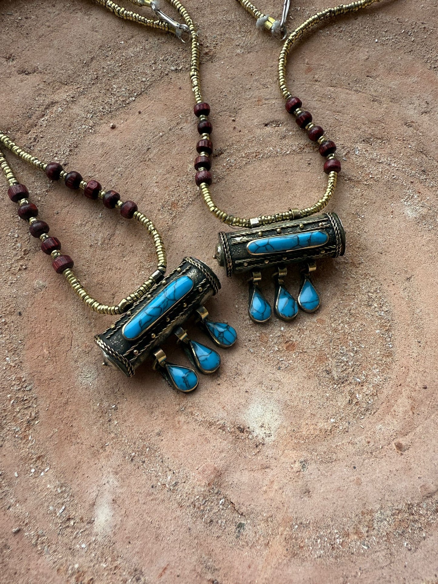Vintage ketting prayer box India