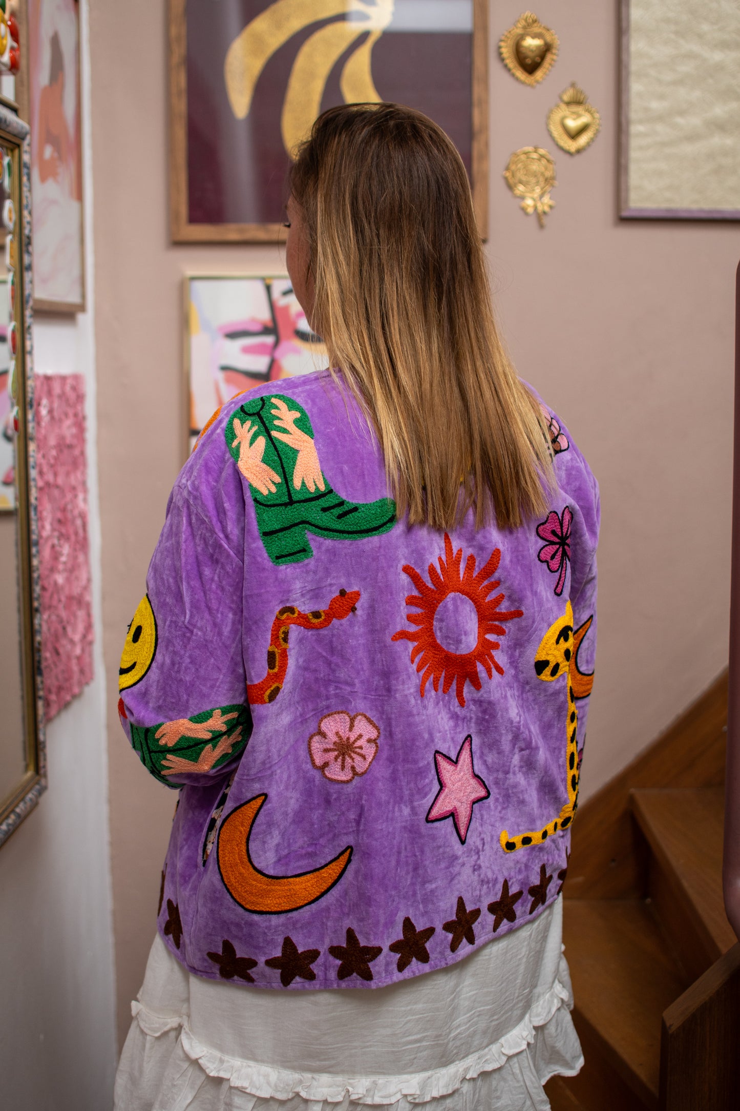 Velvet embroidery Ella jacket