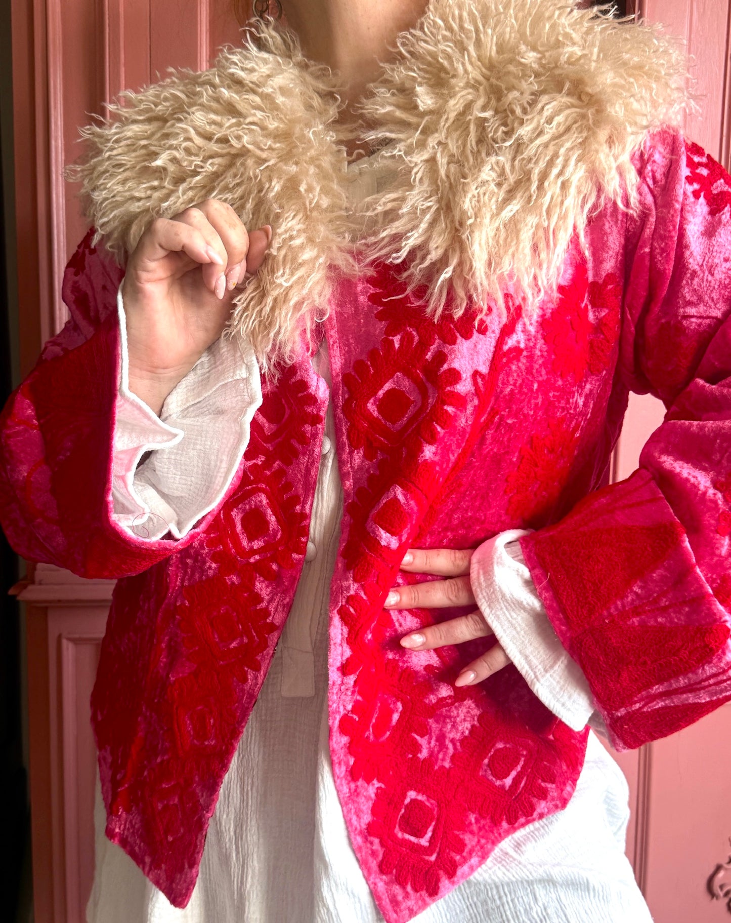 TOUT - Yasmine Silk Velvet Pink