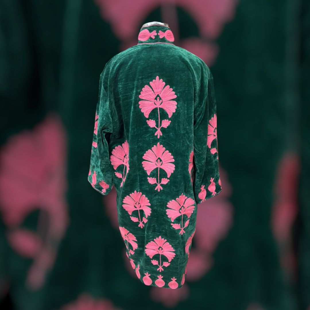 Long velvet Embroidery jasje special edition