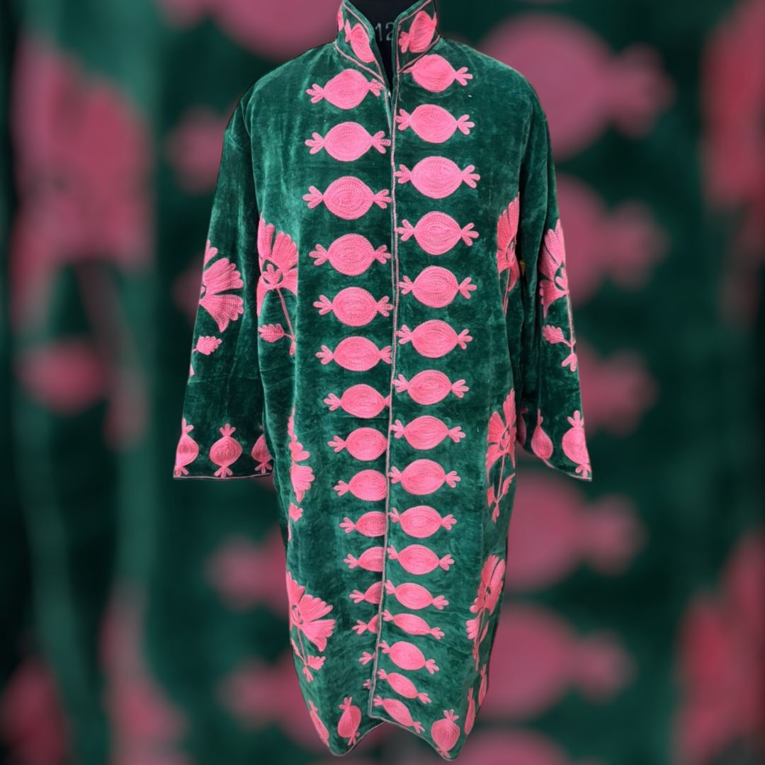 Long velvet Embroidery jasje special edition