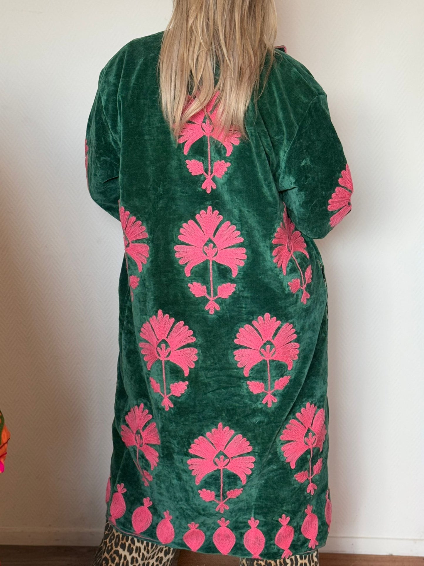 Long velvet Embroidery jasje special edition