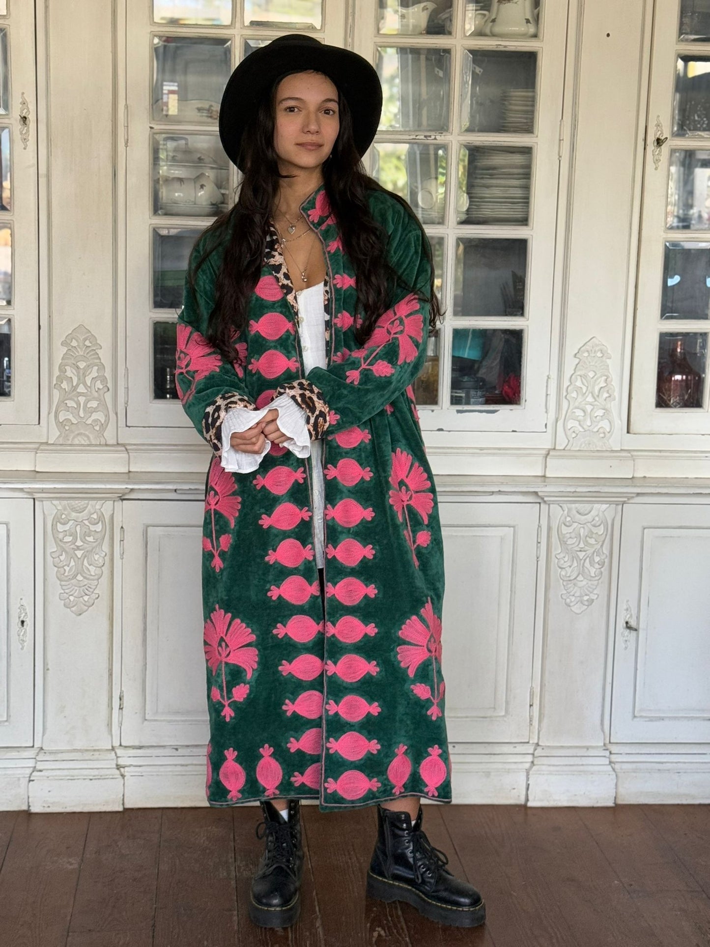 Long velvet Embroidery jasje special edition