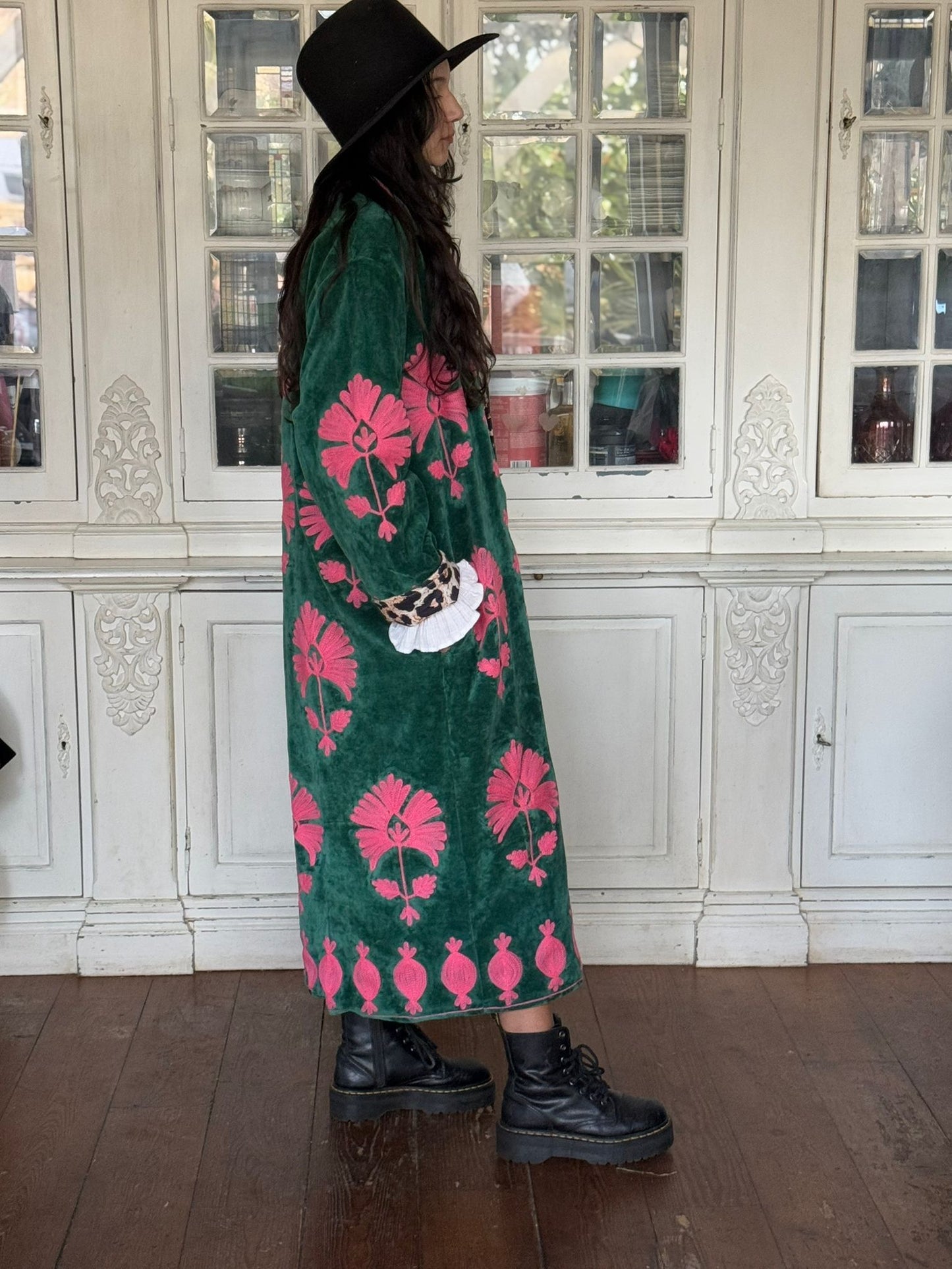 Long velvet Embroidery jasje special edition