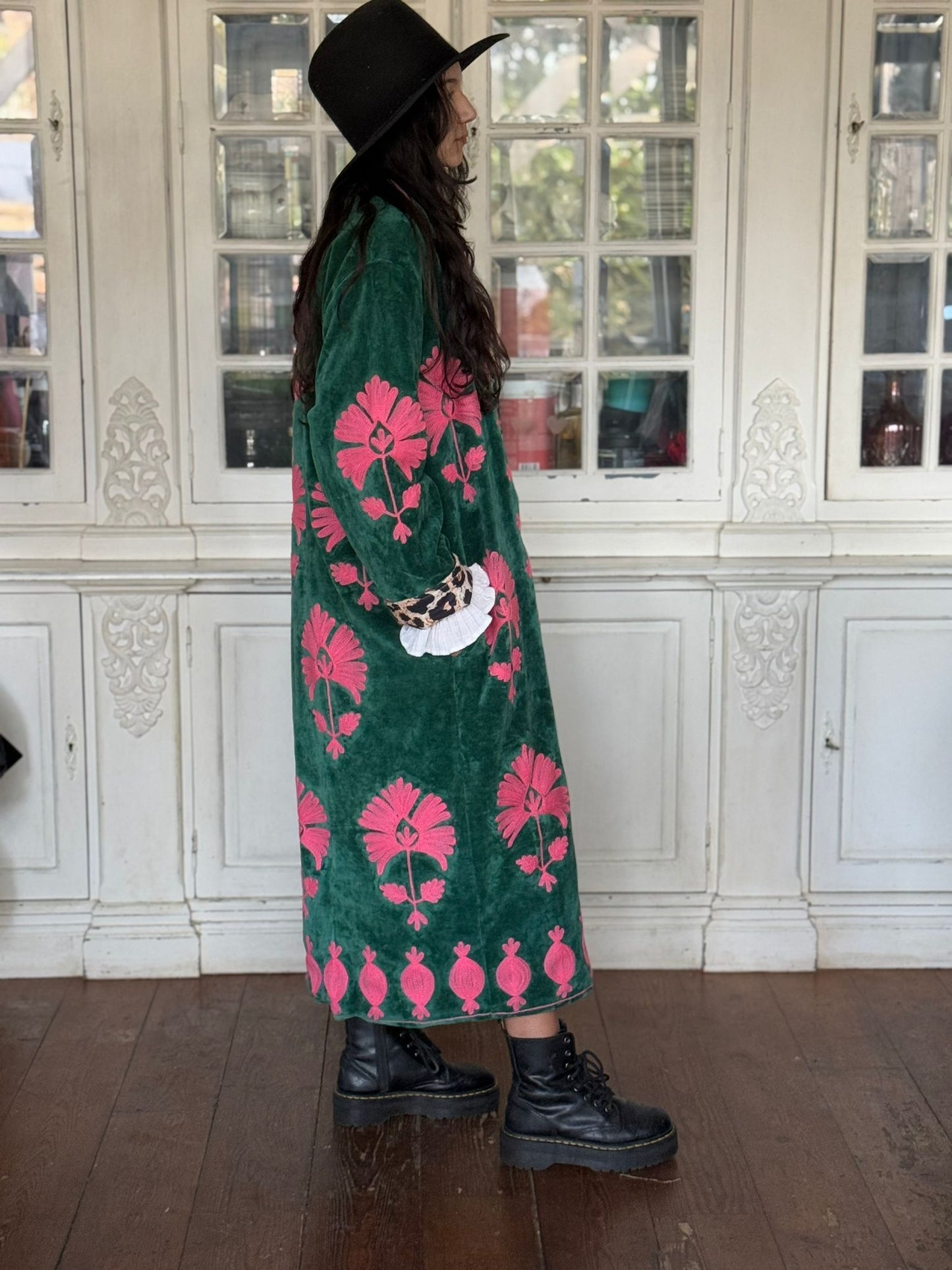 Long velvet Embroidery jasje special edition