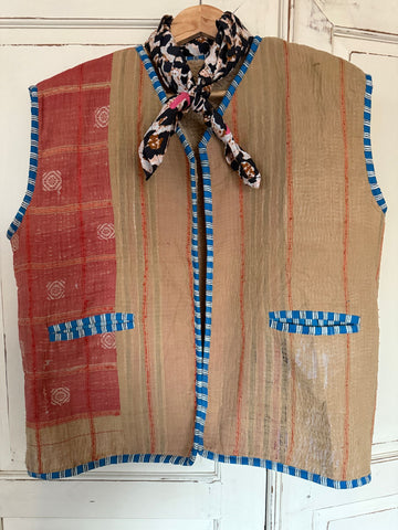 Used Kantha Vintage reversable waistcoat