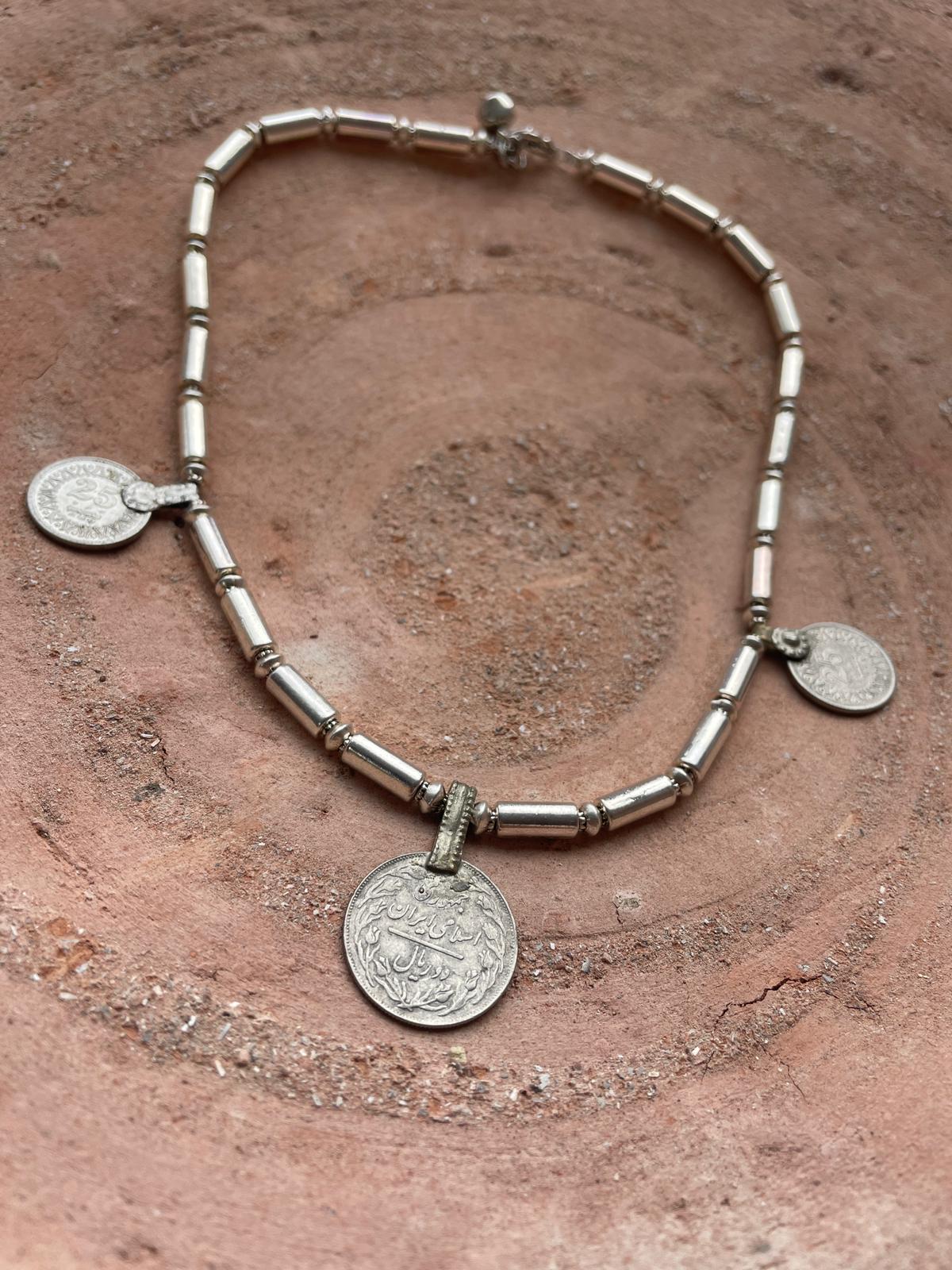 Vintage munten ketting Eefje