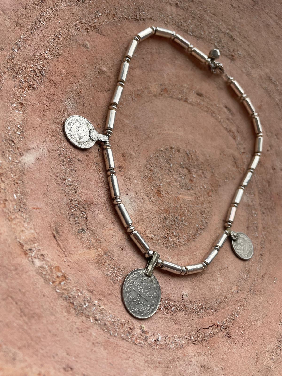 Vintage munten ketting Eefje