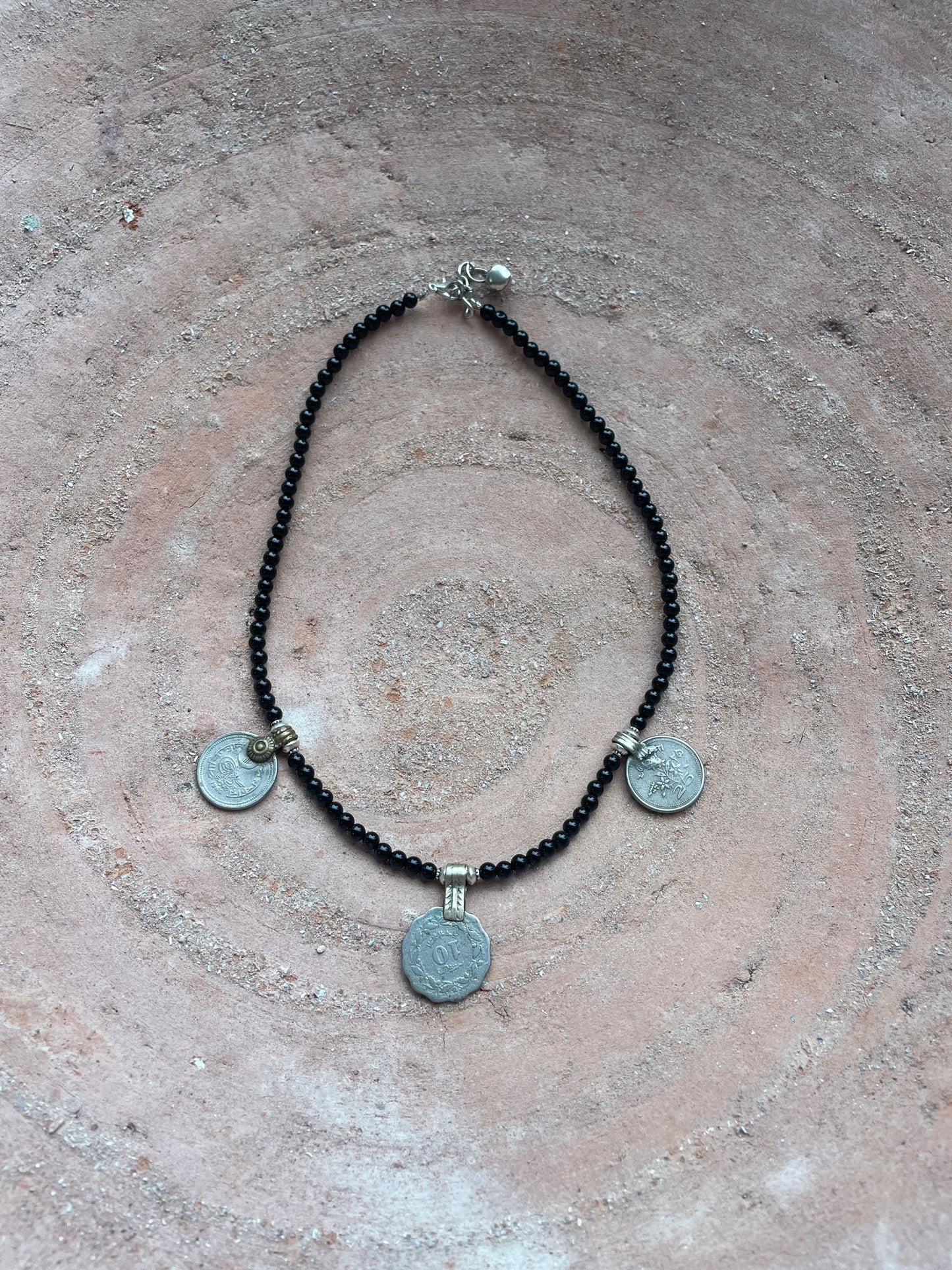 ketting vintage munten zwart Suus