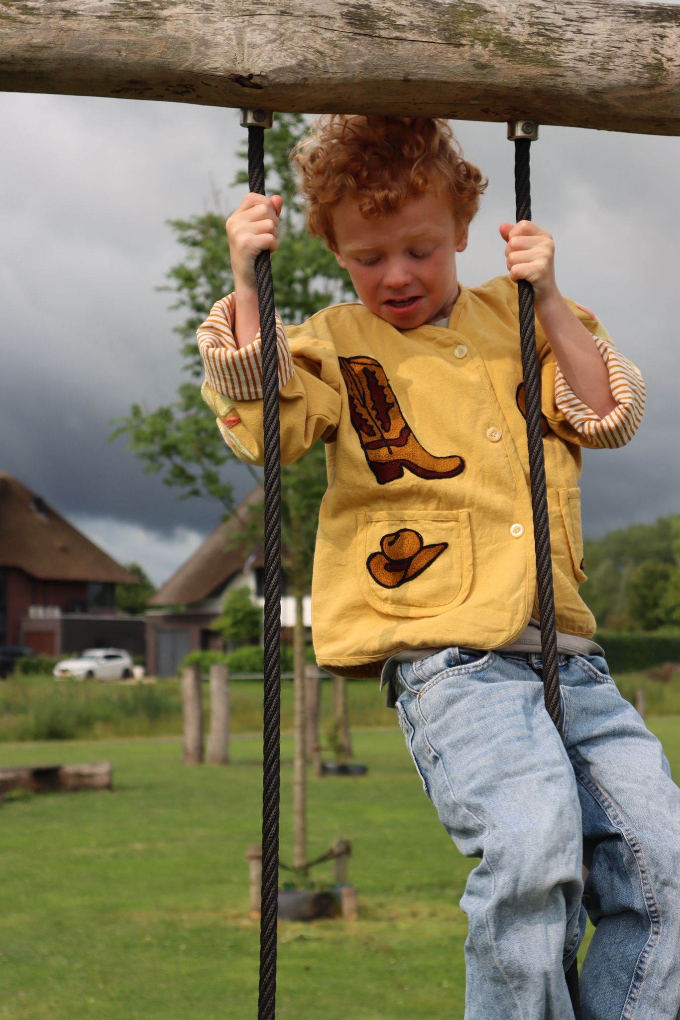 Cotton embroidery jacket cowboy KIDS
