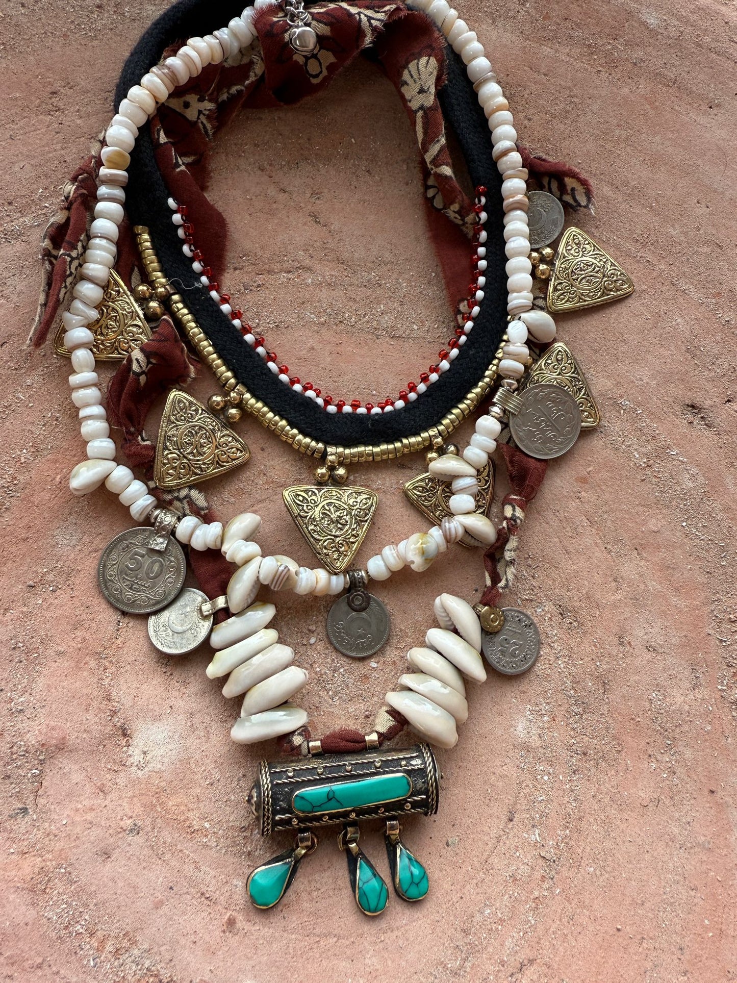 Vintage ketting prayer box India special