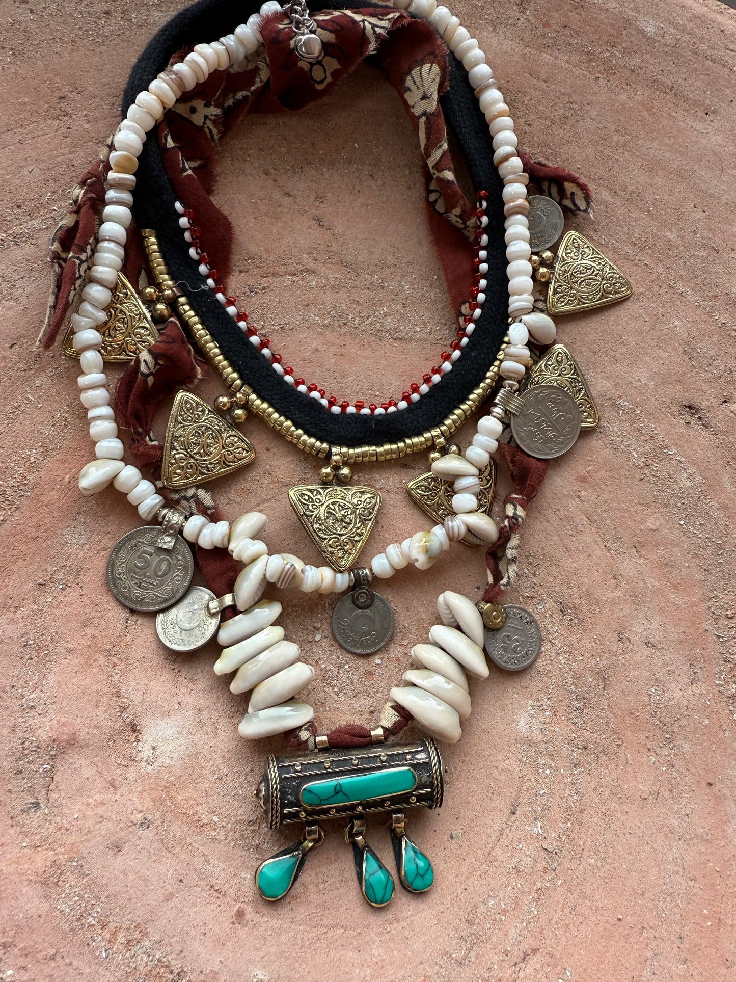 Vintage ketting prayer box India special