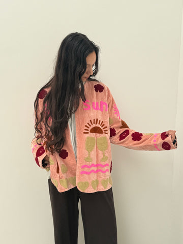 Velvet Jacket CINCIN zalm