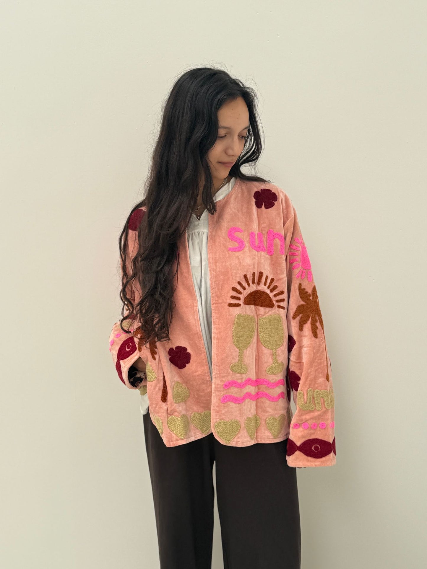 Velvet Jacket CINCIN zalm
