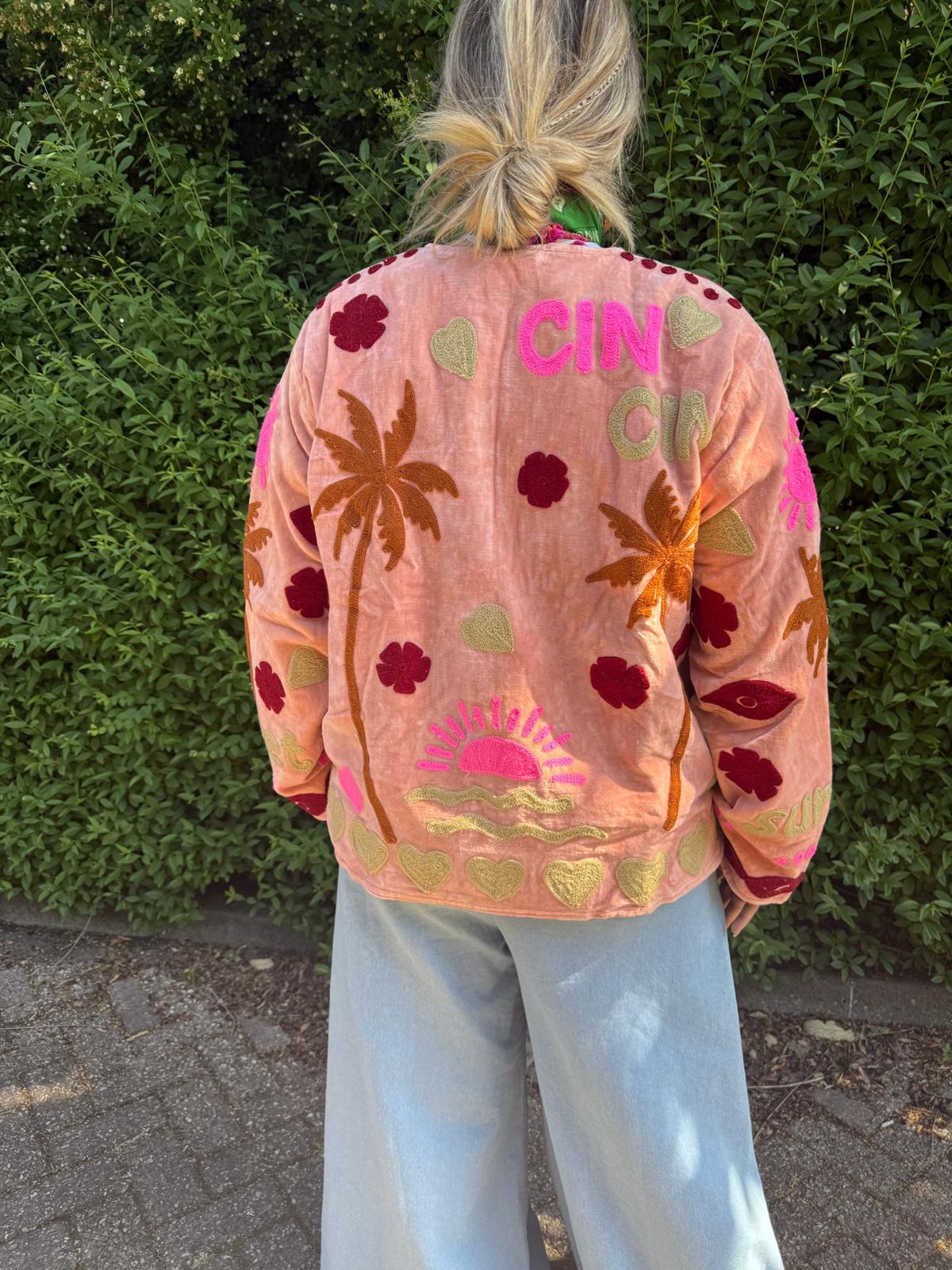 Velvet Jacket CINCIN zalm