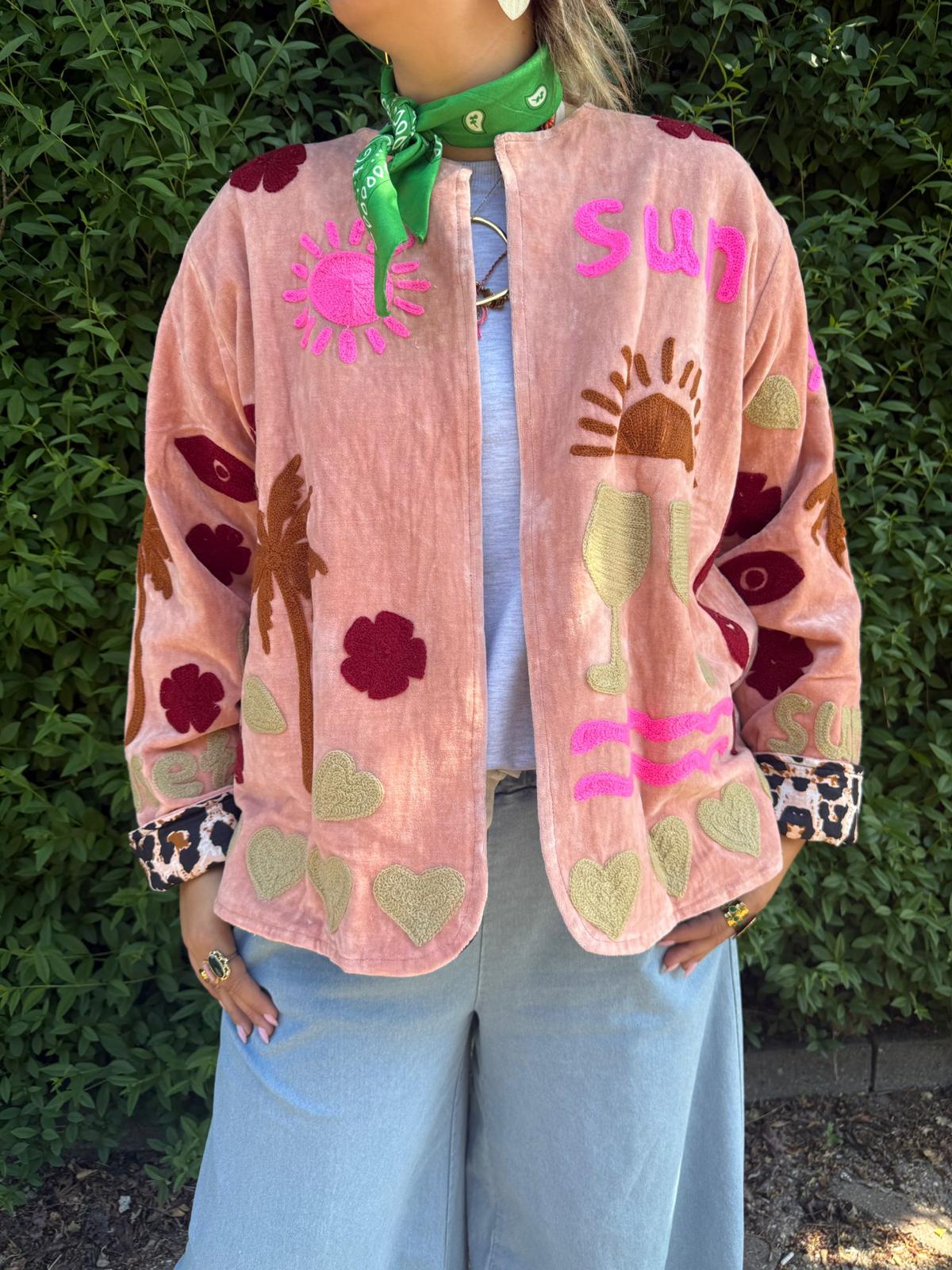 Velvet Jacket CINCIN zalm