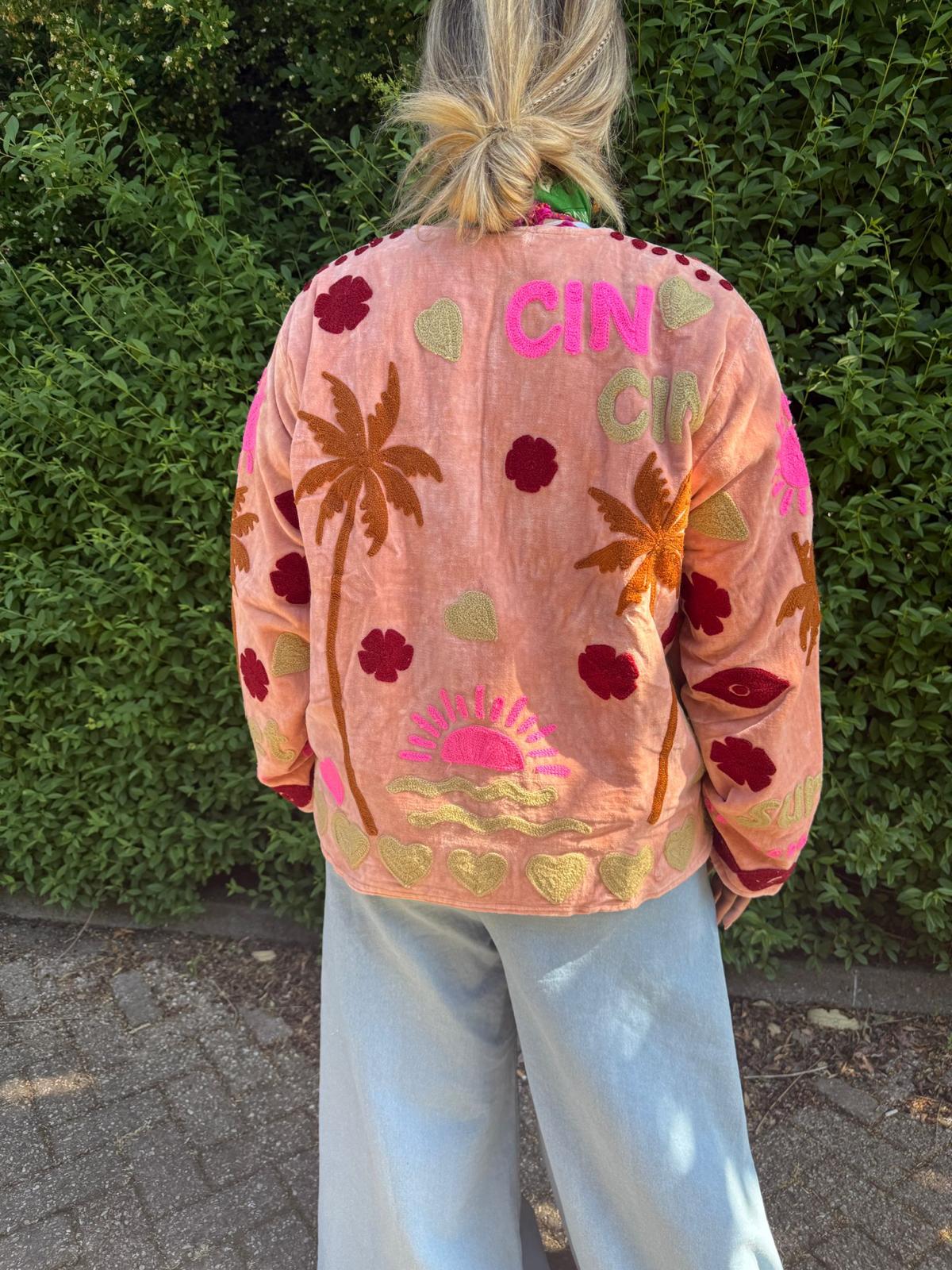 Velvet Jacket CINCIN zalm