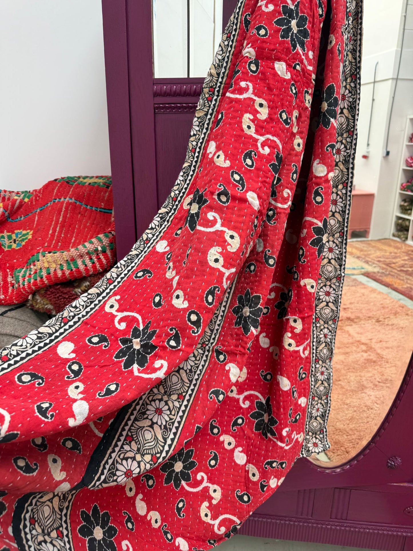 Vintage kantha Plaid