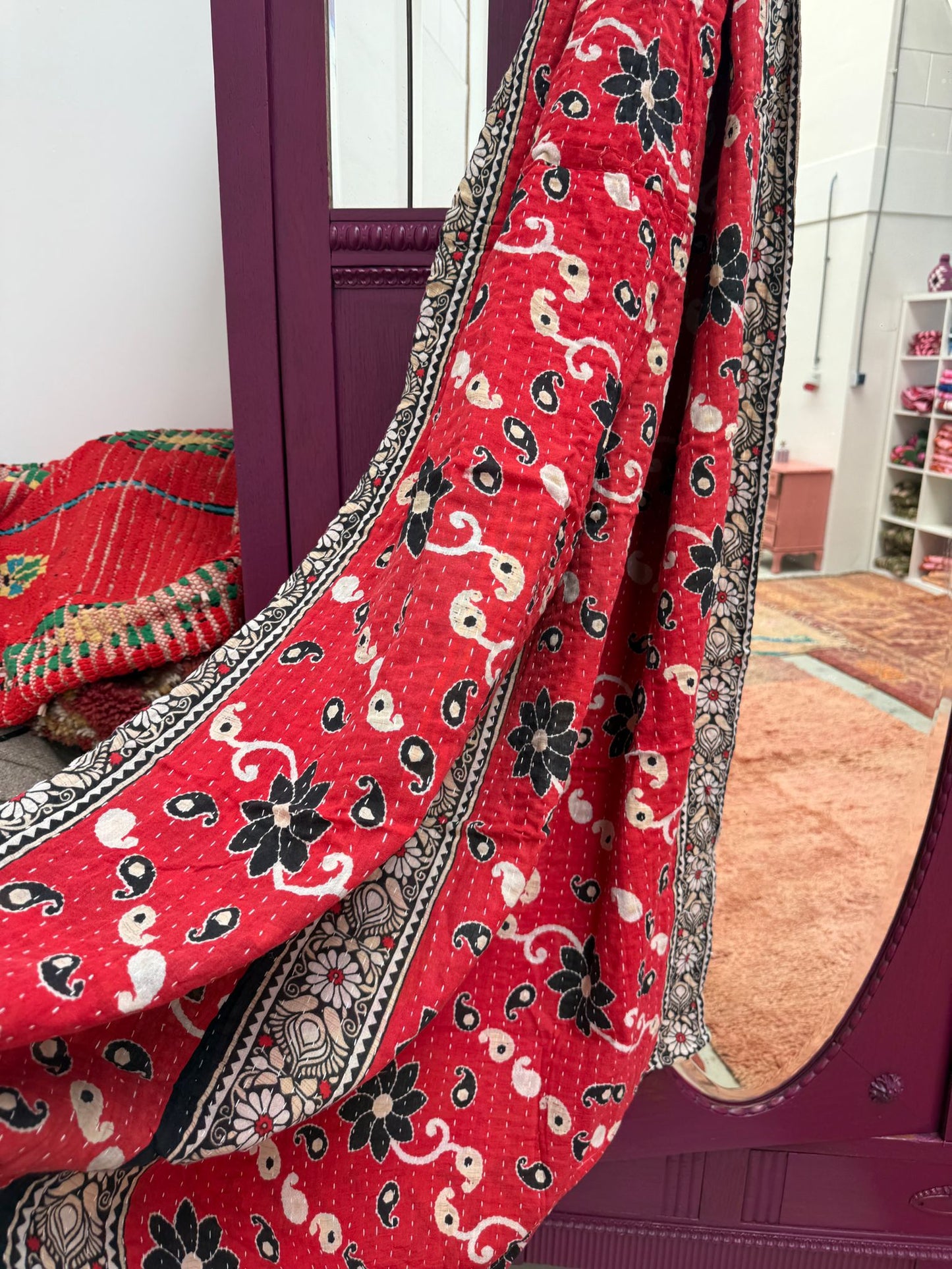 Vintage kantha Plaid
