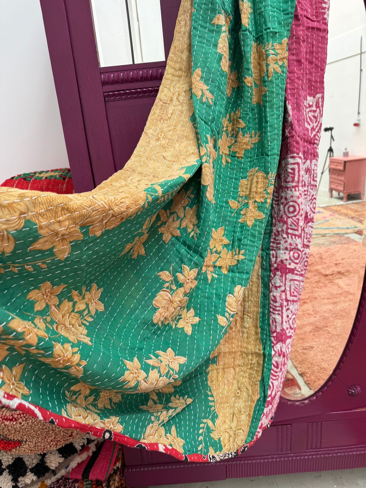 Vintage kantha Plaid