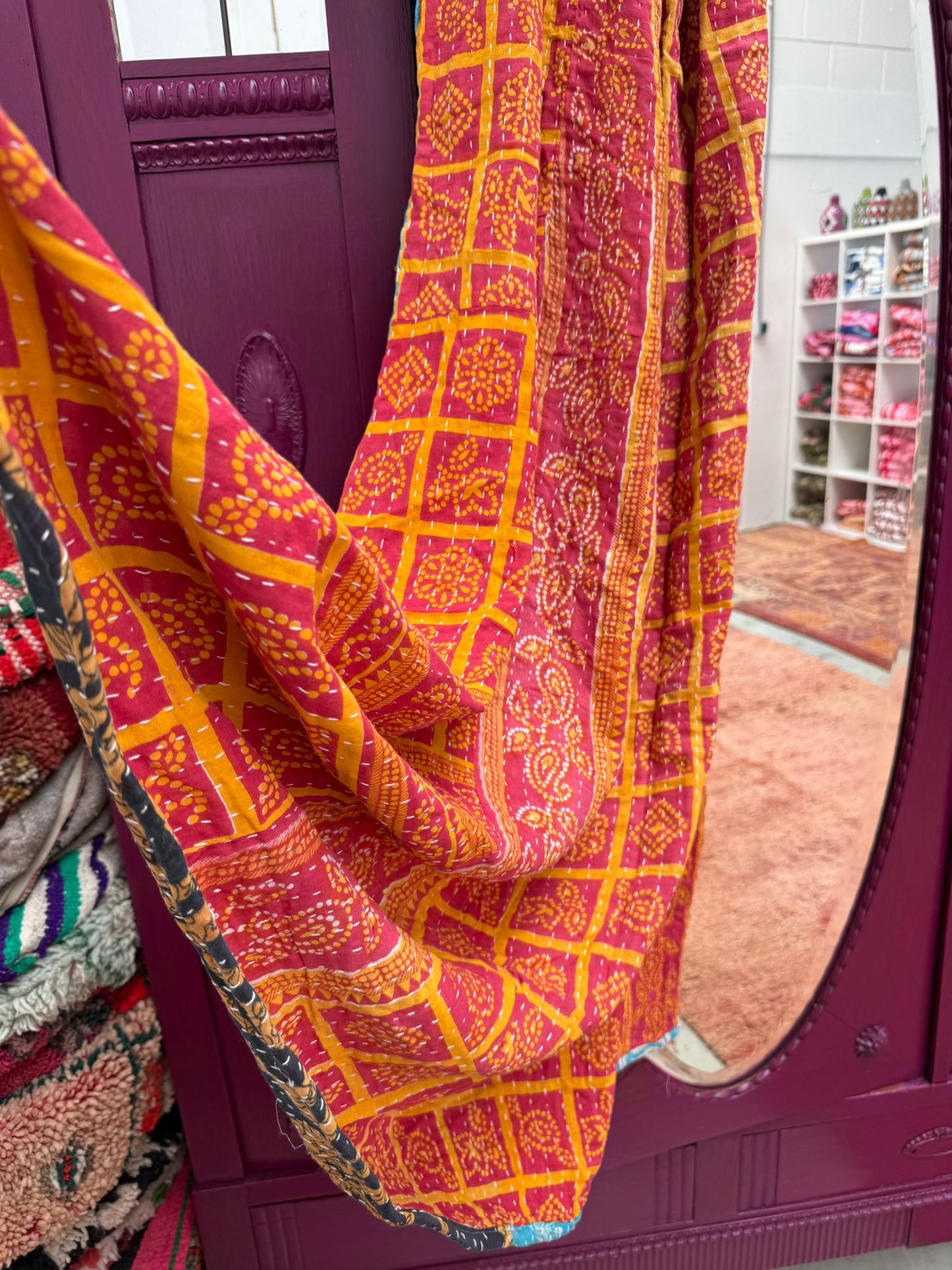 Vintage kantha Plaid