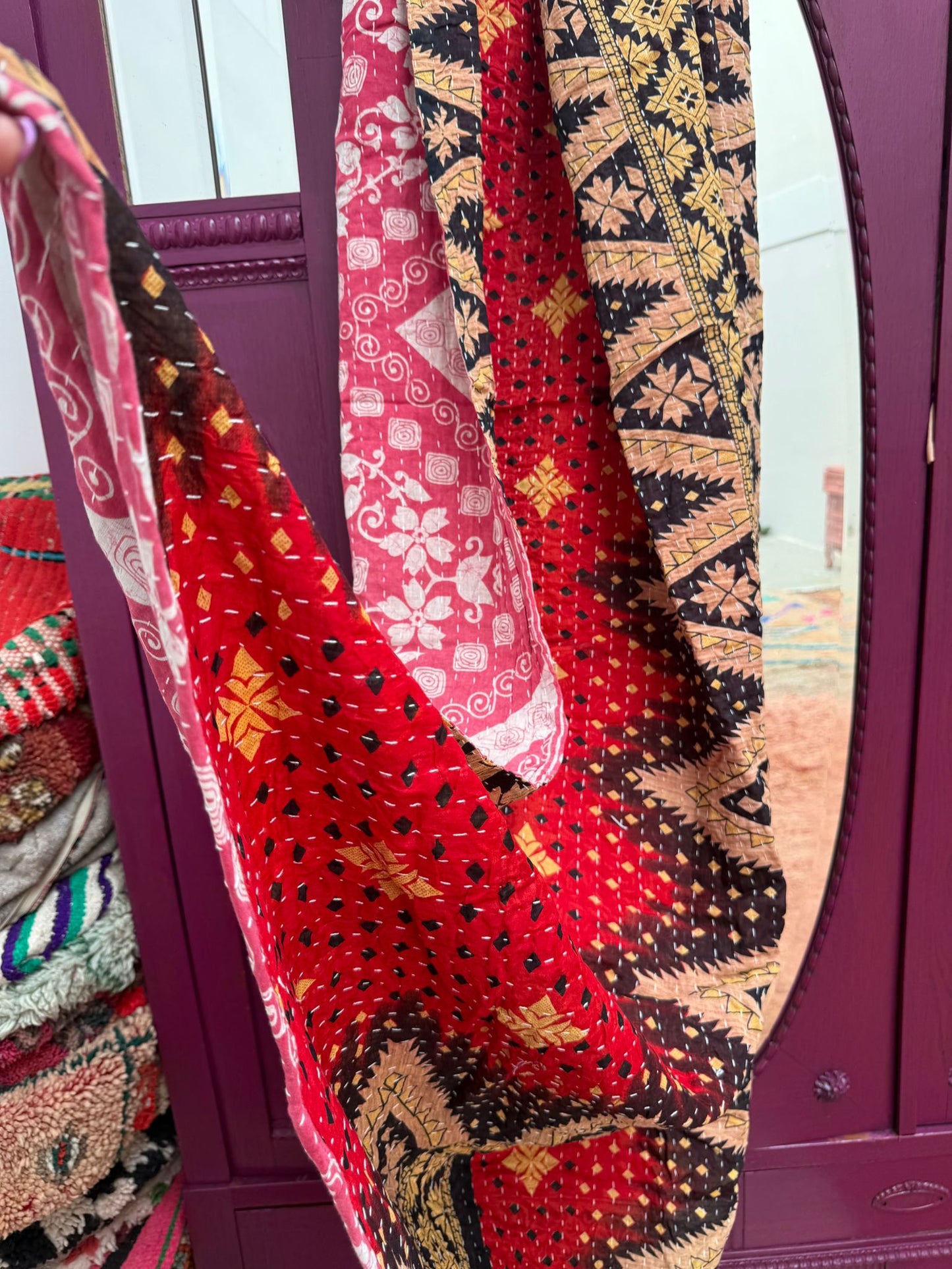 Vintage kantha Plaid