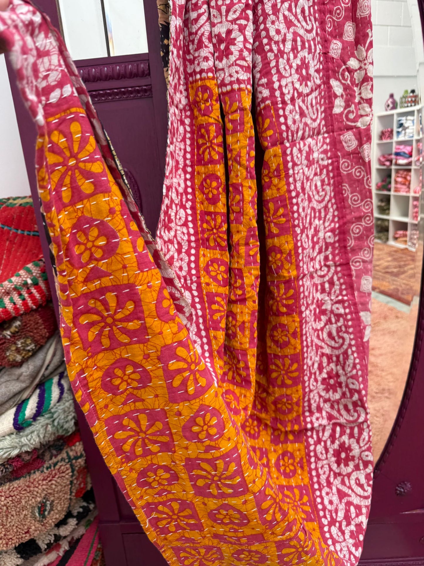 Vintage kantha Plaid