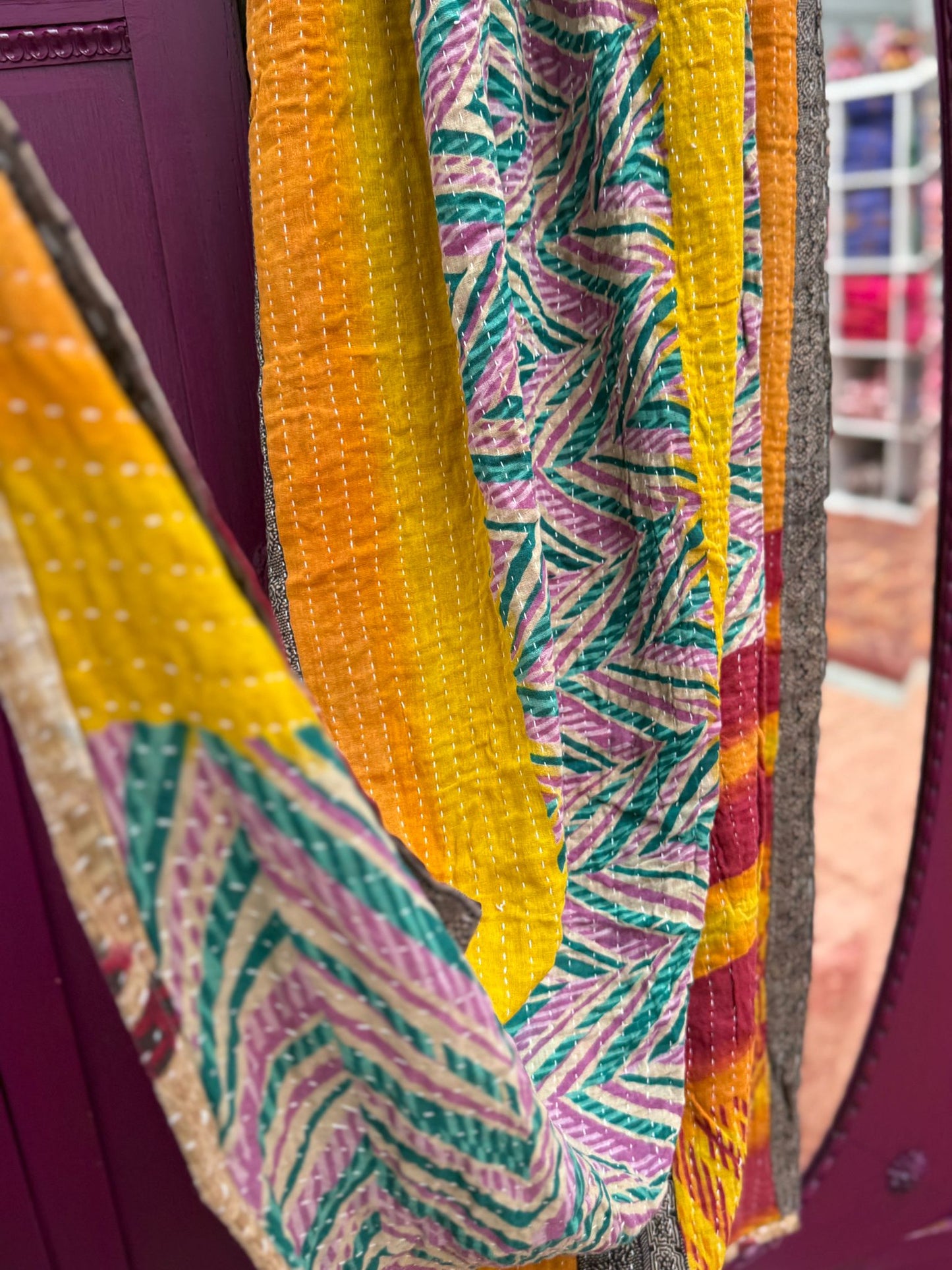 Vintage kantha Plaid