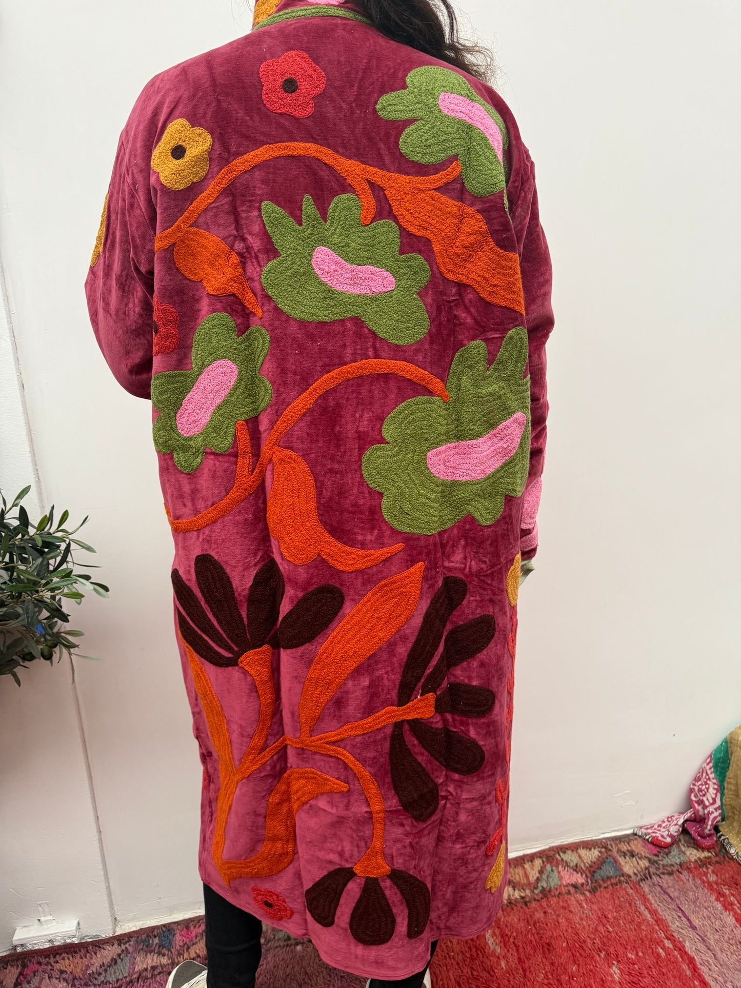 Velvet embroidery jacket Kimmie