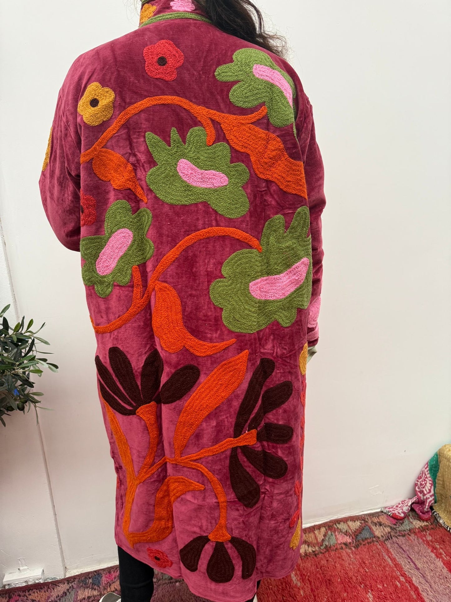 Velvet embroidery jacket Kimmie