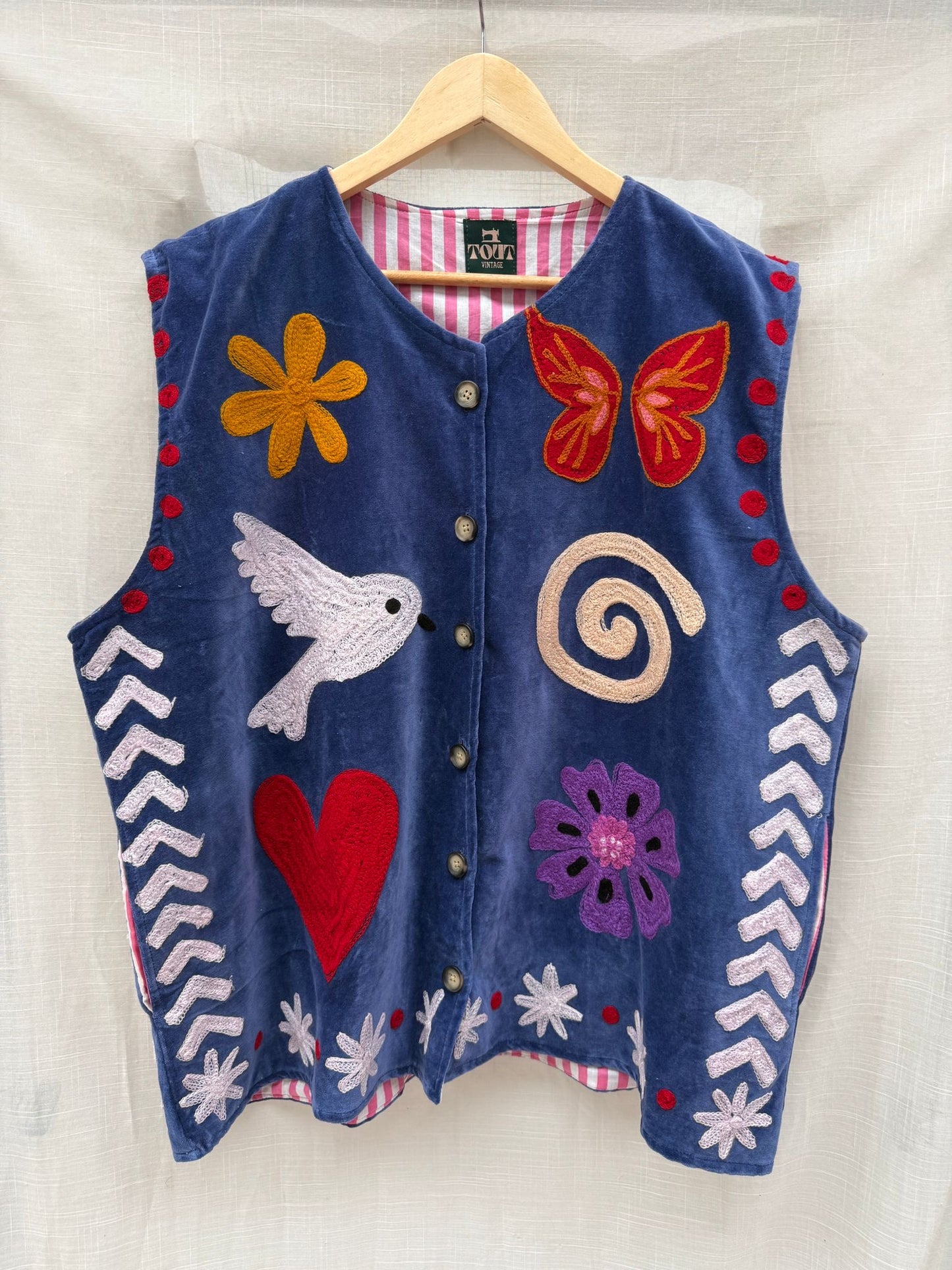 TOUT - Tamar Vest Velvet Blue