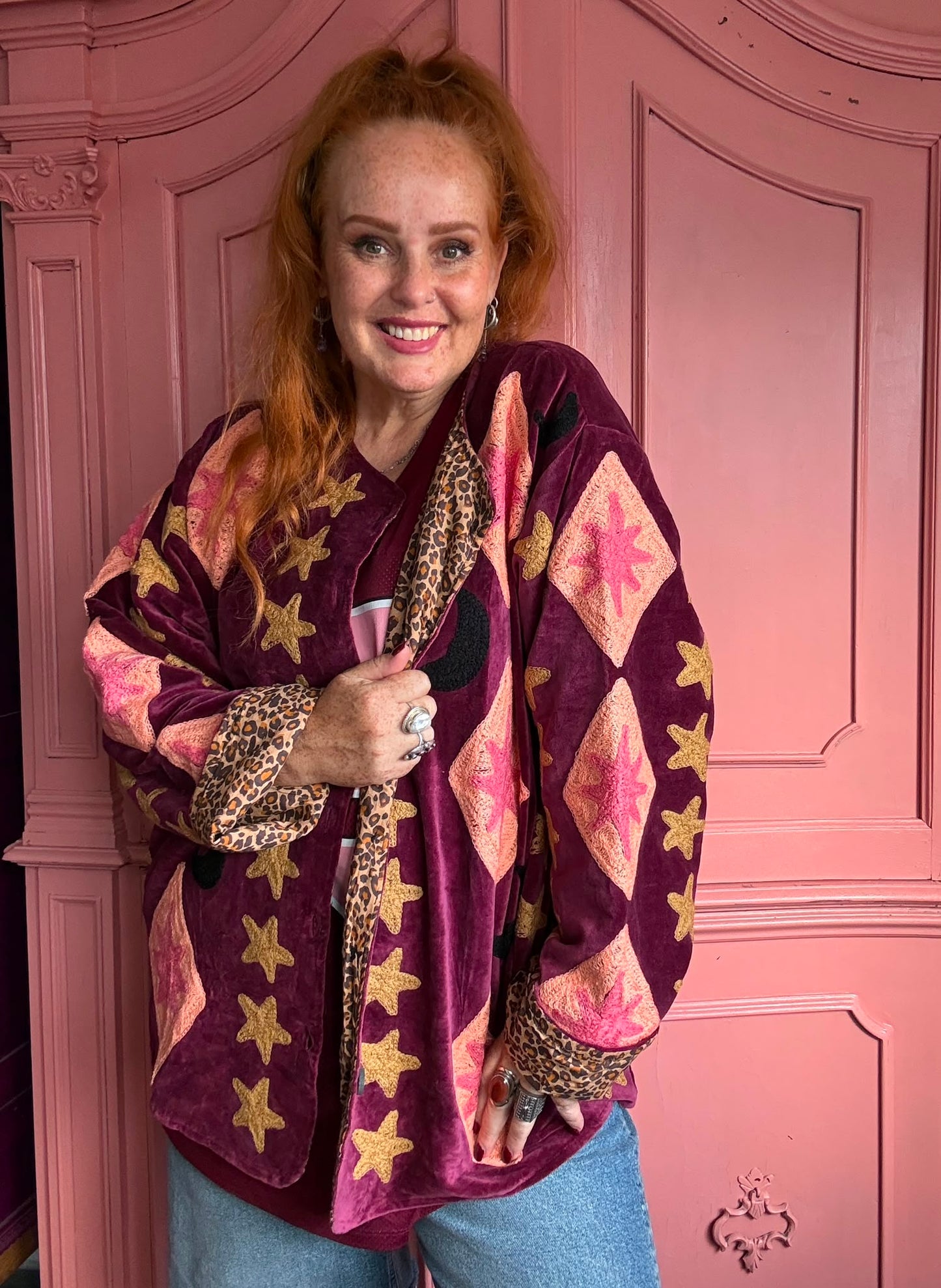 TOUT - Stars Jacket Plum