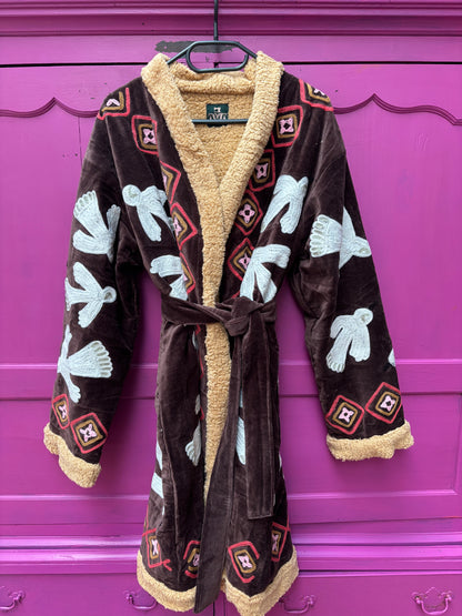 TOUT - Birds Coat Teddy Velvet