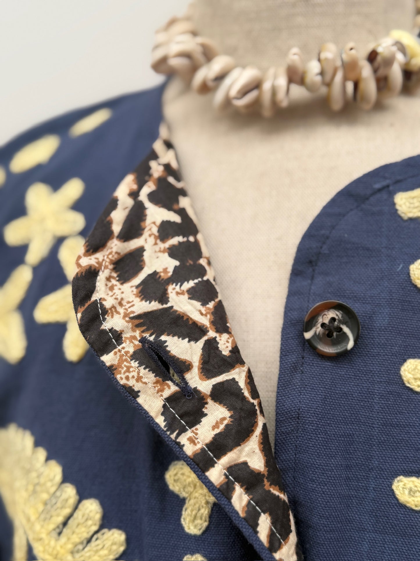 TOUT - Dream Jacket cotton blue- butteryellow