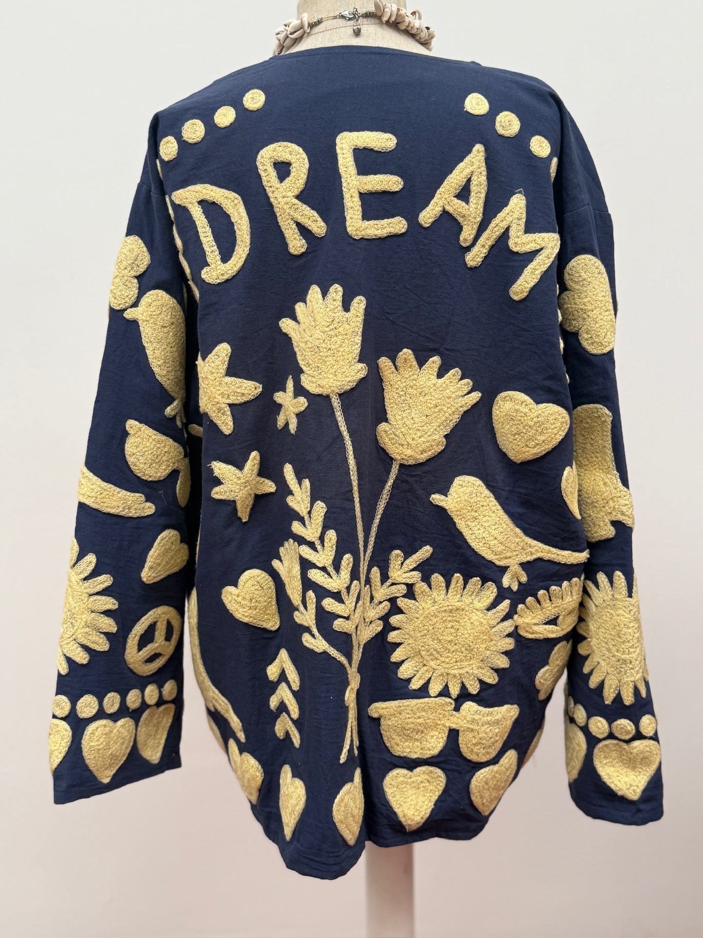 TOUT - Dream Jacket cotton blue- butteryellow