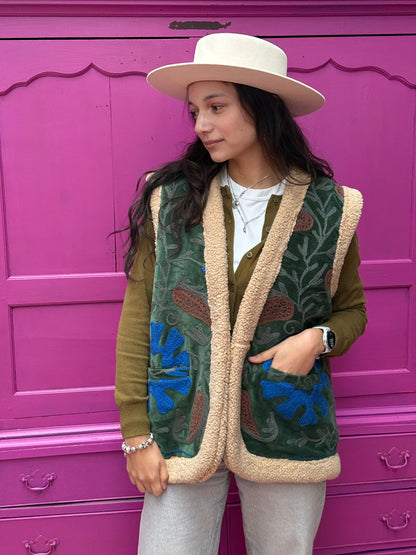 TOUT - Velvet gilet Teddy