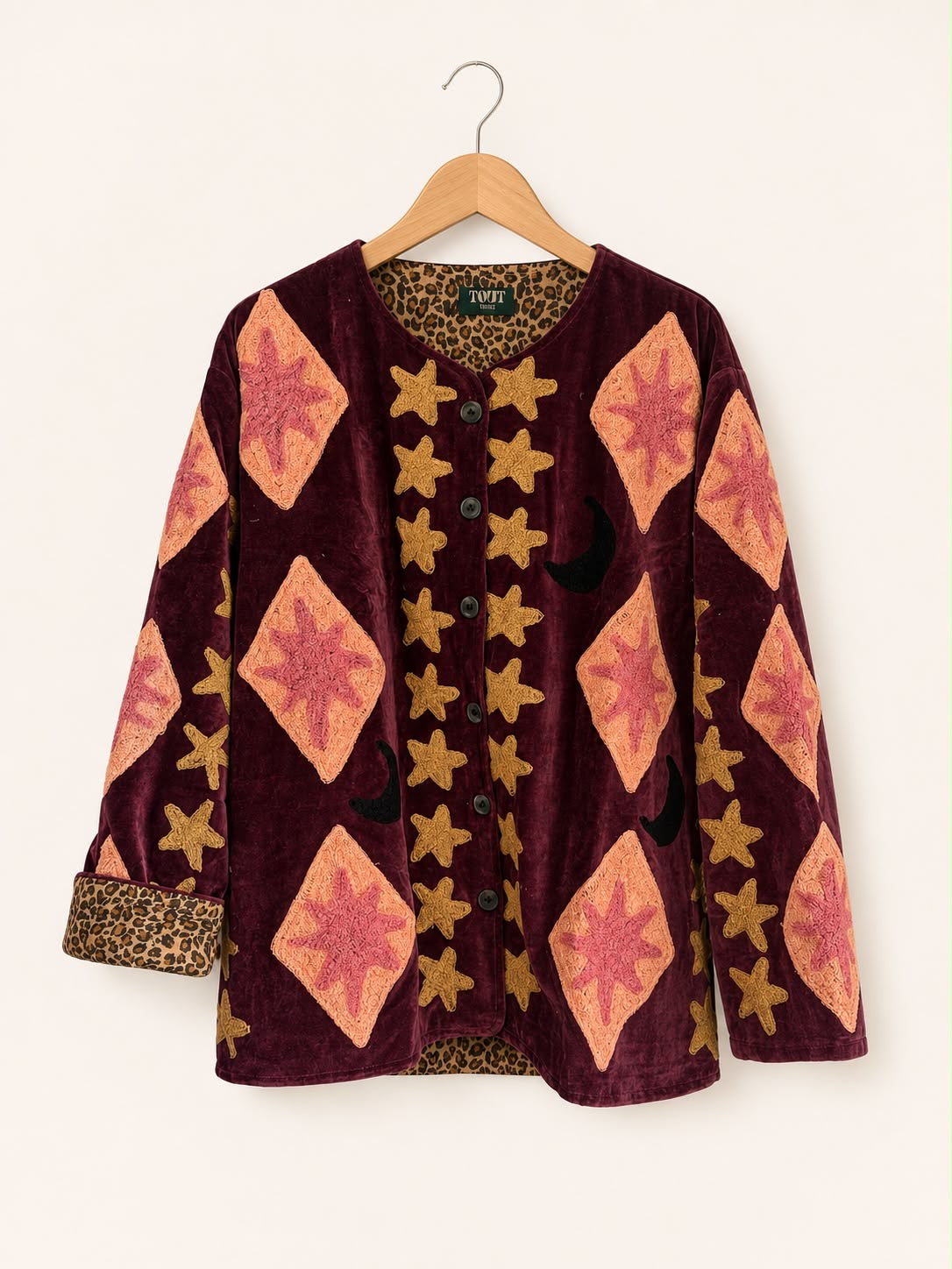 TOUT - Stars Jacket Plum