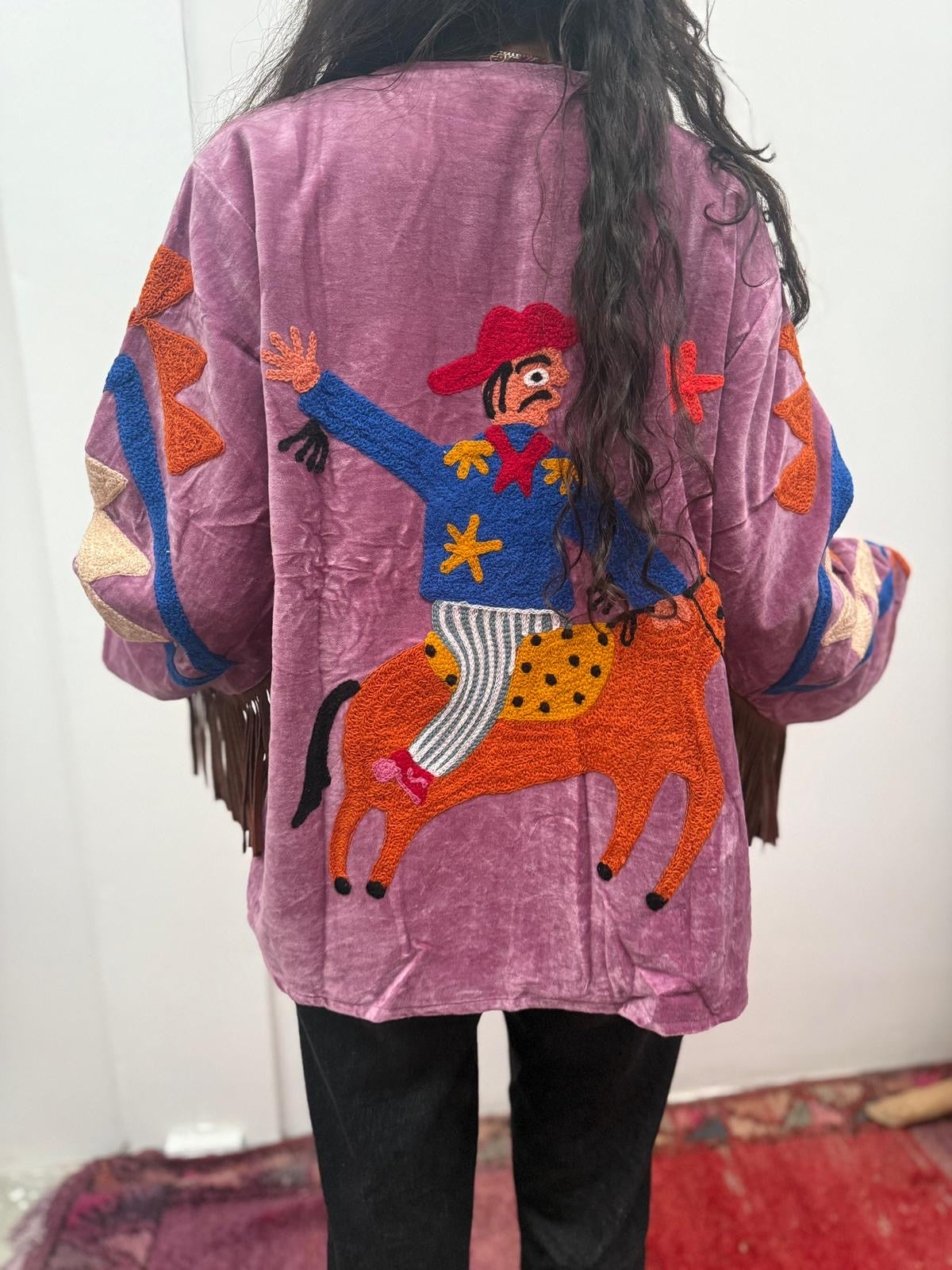 Velvet fringe jacket Cowboy