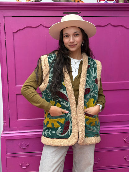 TOUT - Velvet gilet Teddy