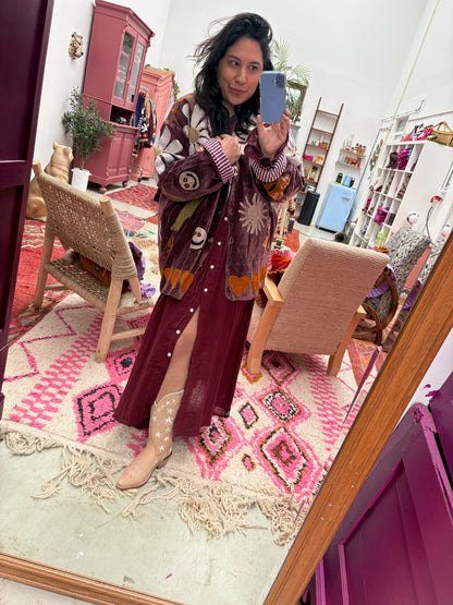 TOUT - Daisy Jacket Velvet Aubergine