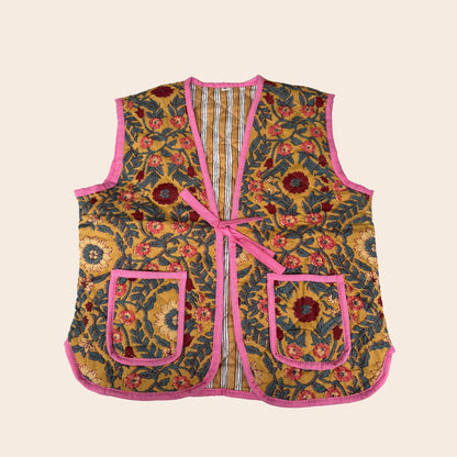 TOUT - Kids Juna Gilet Blockprint