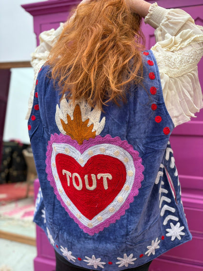 TOUT - Tamar Vest Velvet Blue