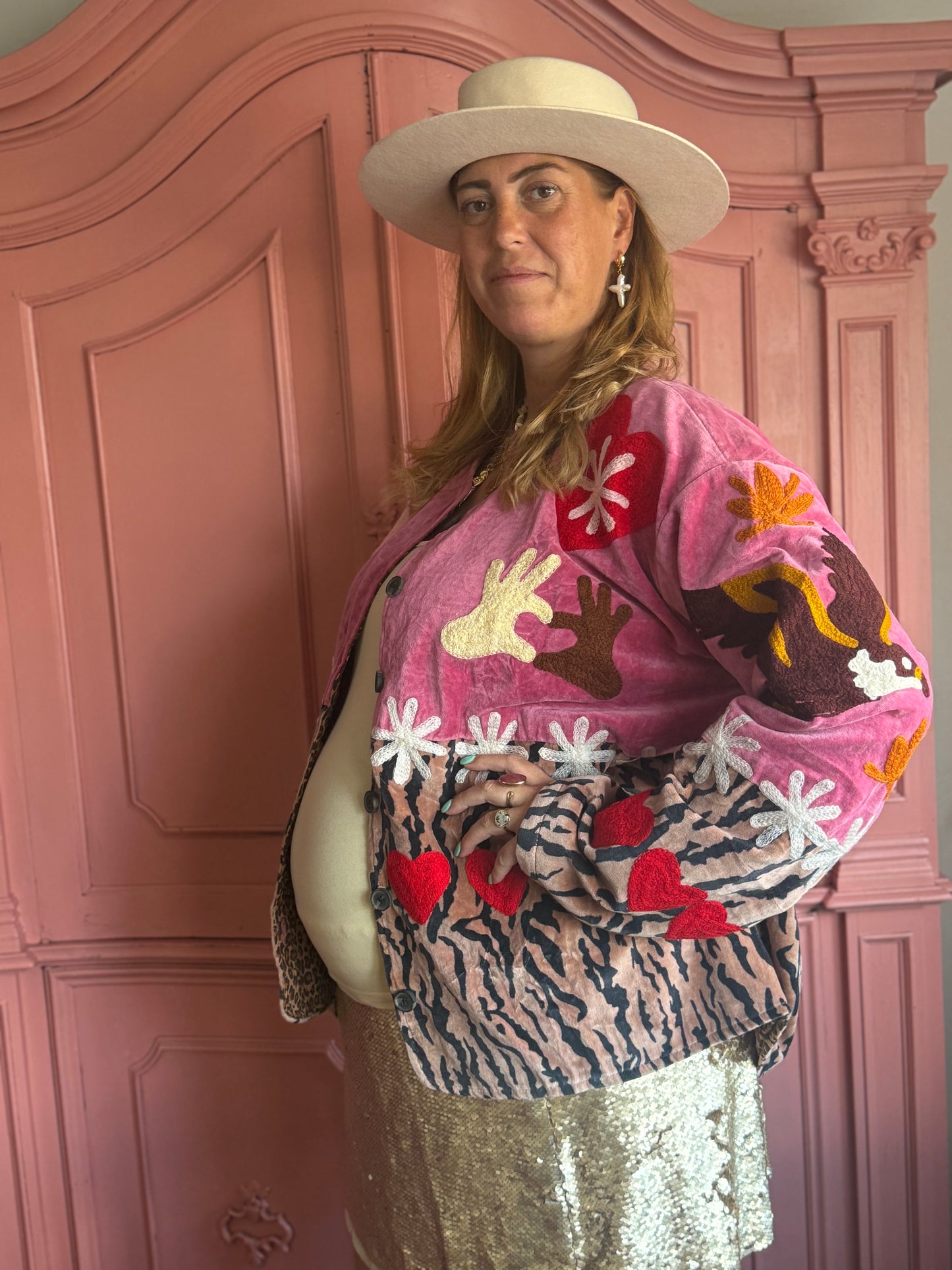 TOUT - Tiger pink heart Jacket